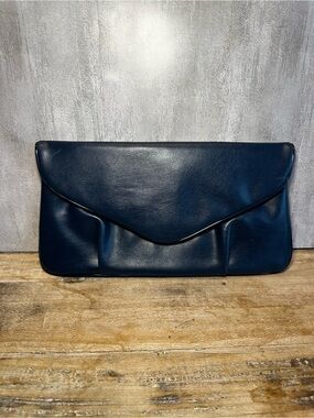Classic Envelope Clutch in Deep Blue